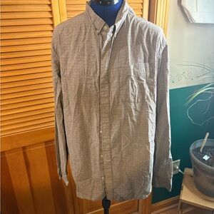 Prana Men's Casual Gray Button-Down Shirt